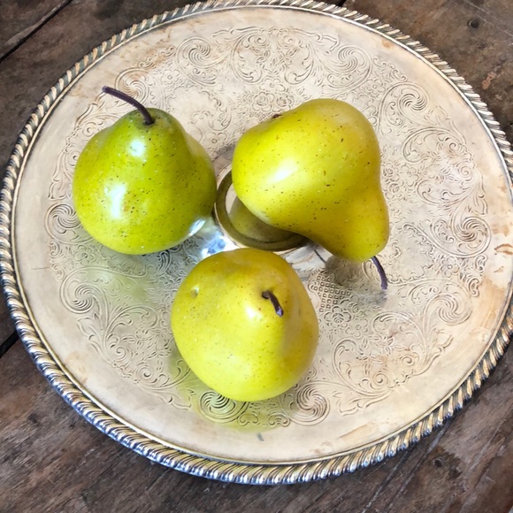 ukn Other - Silver plated round tray